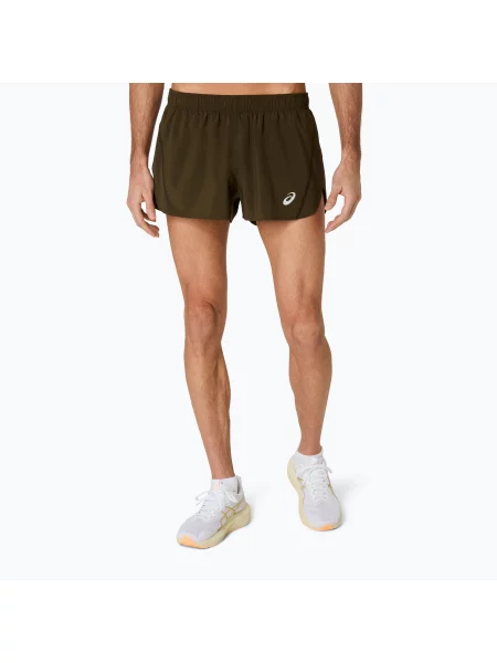 Мъжки шорти за бягане ASICS Core Split Short brown stone кафяво