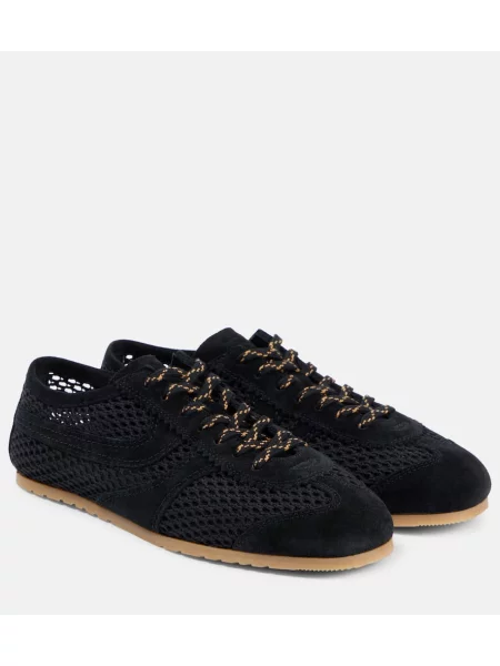 Tenisky Dries Van Noten se síťovinou černé