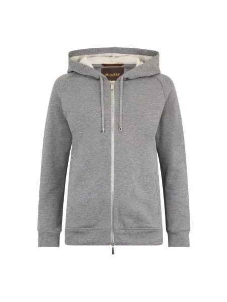 Bluza z kapturem Moorer z kapturem szara