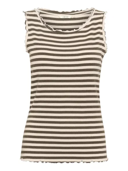 Cream Top Ribba bež crna