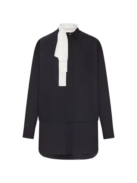 Rochie mini Sacai cu funde negru