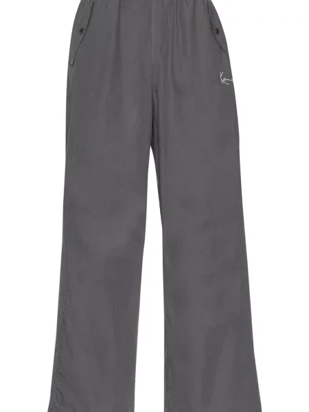 Karl Kani Pantaloni gri închis alb