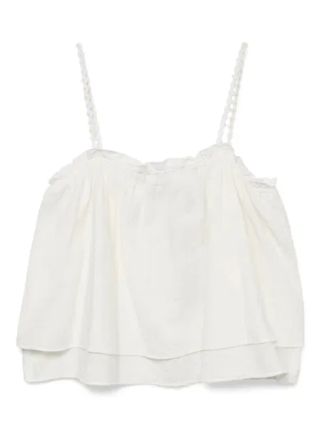VERO MODA Top VMVERONICA' alb