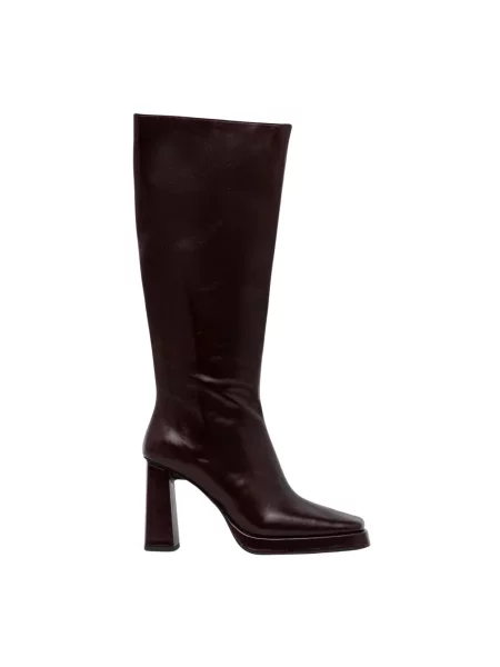 Botki Jeffrey Campbell skórzane brązowe