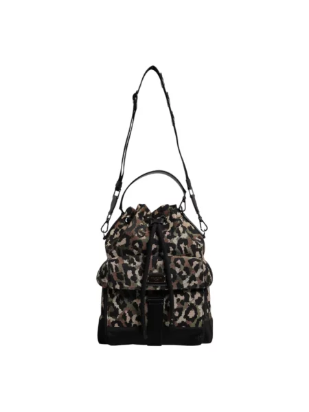 Wielobarwność torebka bucket Dolce And Gabbana czarna