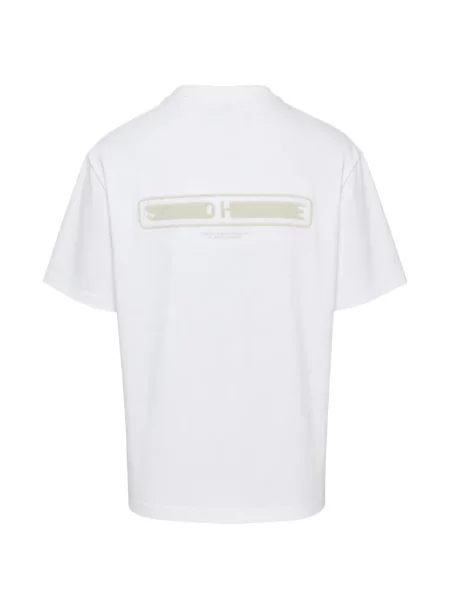 Tricou Solid Homme cu autograf alb
