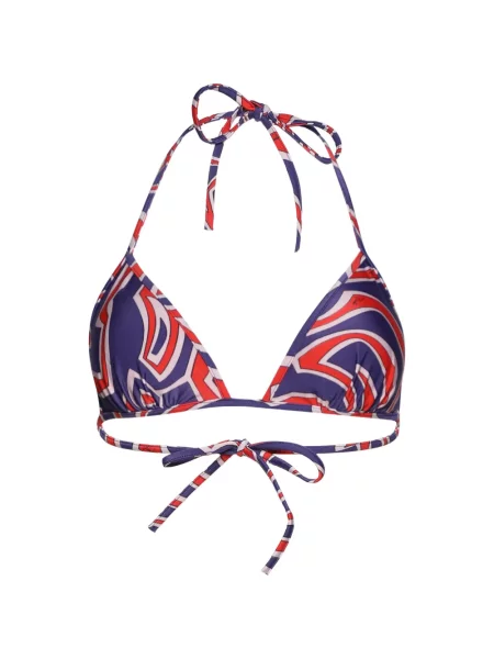 Top Pucci cu imagine cu imprimeu geometric albastru