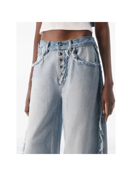 Szerokie jeansy Alexander Wang niebieskie