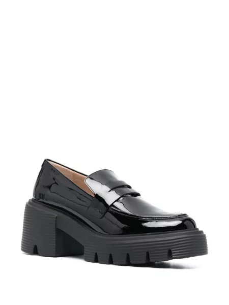 Iš natūralios odos loaferiai Stuart Weitzman juoda