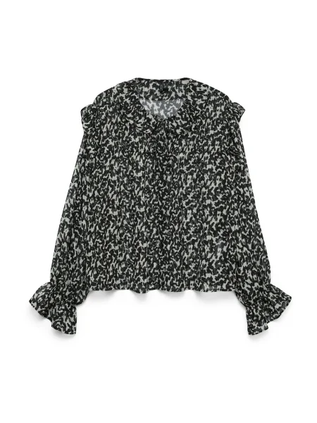 VERO MODA Bluză VMPETRA negru alb