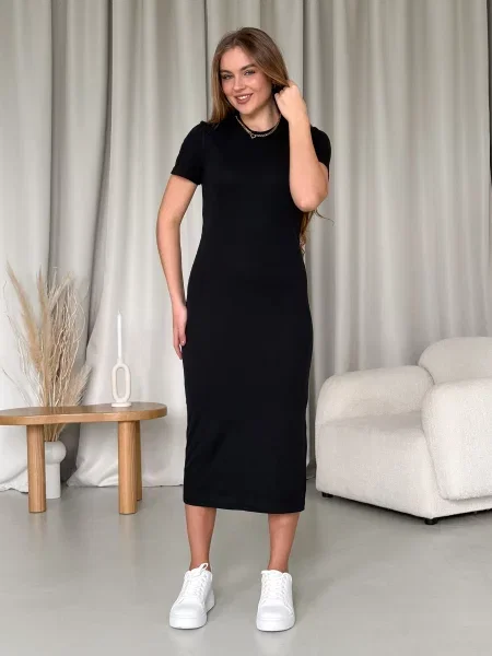 Silvio Merlini Сукня-футболка чорний