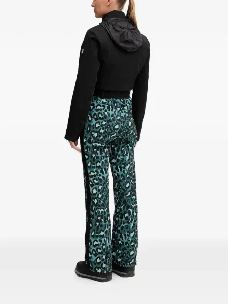 Pantaloni de trening Ea7 Emporio Armani cu imagine cu model leopard negru