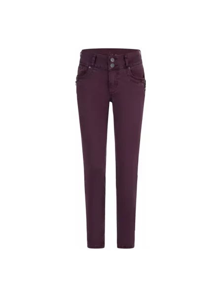 Jeansy Buena Vista o krotszym kroju fioletowe
