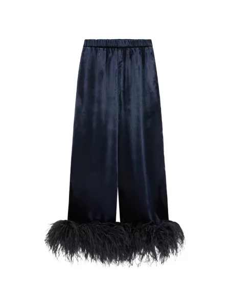 Pantaloni 16arlington cu pene albastru