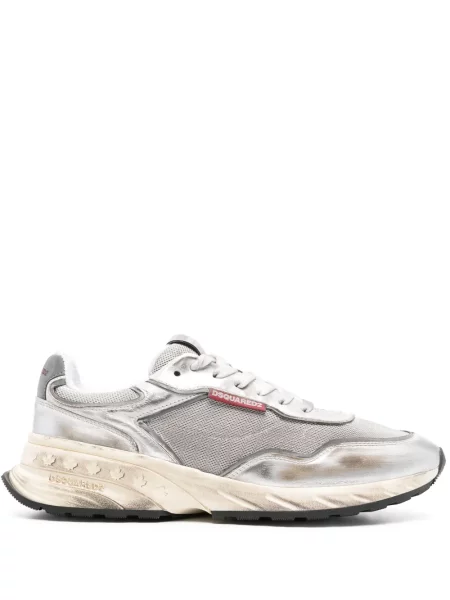 Sneakerși Dsquared2 argintiu