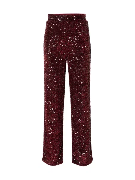 PIECES Pantaloni PCKAM vin roșu