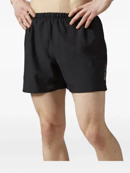 Pantaloni scurți Reebok cu autograf negru