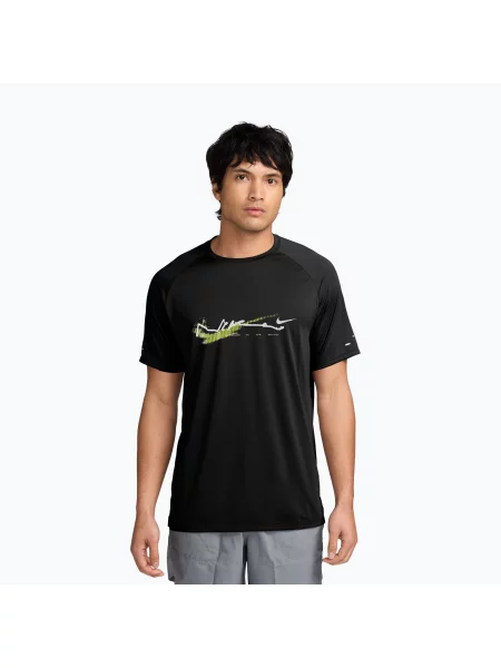 Tricou de alergare pentru bărbați Nike Stride Let Go Dri-FIT ADV black negru