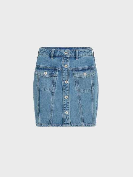 Джинсовая юбка Karl Lagerfeld Jeans голубая