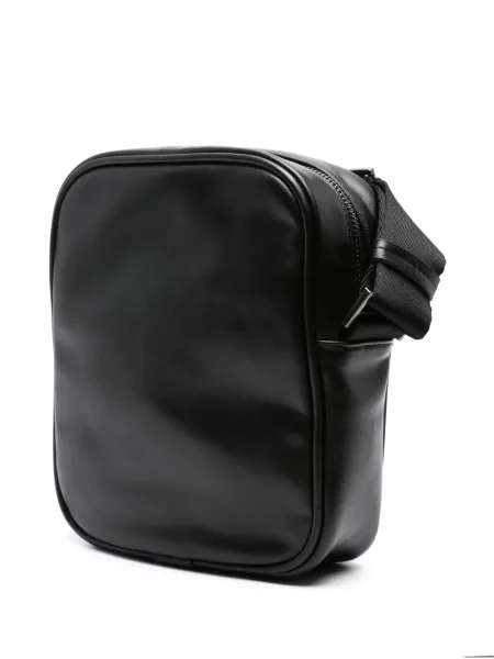 Τσάντα χιαστί Calvin Klein με αυτόγραφο μαύρο