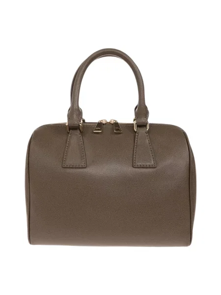 Torebka Furla skórzana szara