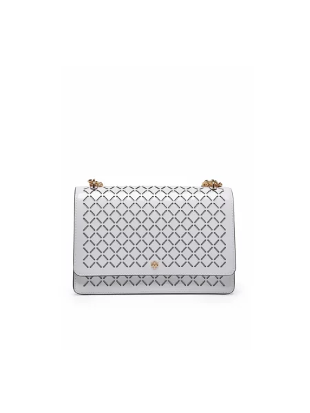 Torebka Tory Burch skórzana biała