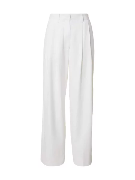 KAVAZI Pantaloni cu dungă PRIMROSE' alb