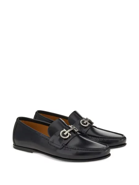 Pantofi loafer Ferragamo cu cataramă negru