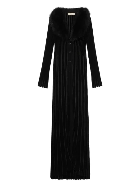 Palton de blană Blumarine negru