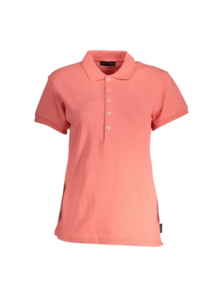 Koszulka polo North Sails z krótkim rękawem różowa