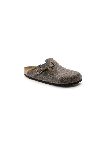 Kapcie Birkenstock zamszowe szare