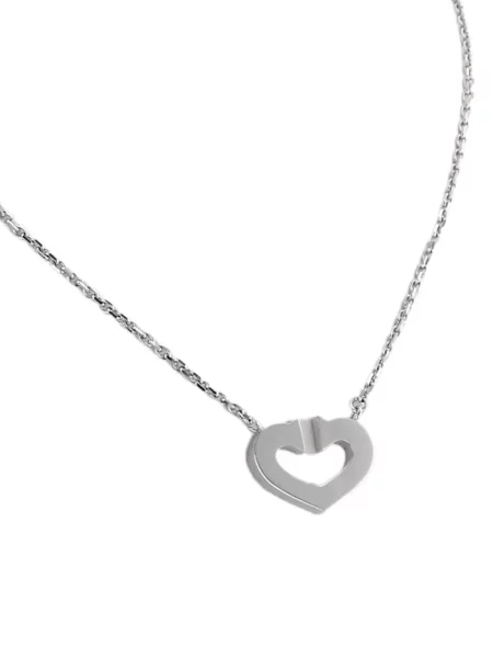 Colier Cartier cu motiv cu inimi alb