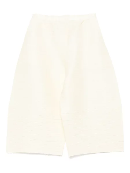 Pantaloni Pleats Please Issey Miyake plisate galben