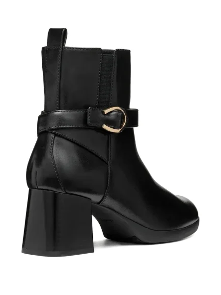 Botine Geox cu cataramă negru