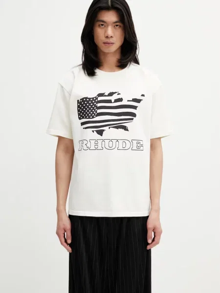 RHUDE Banner Tee tricou bărbătesc din