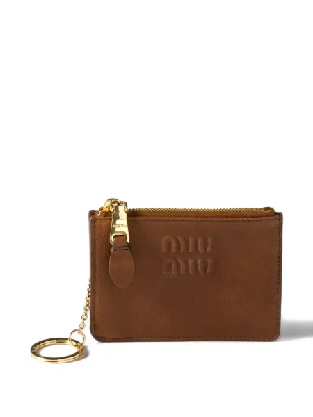Portofel Miu Miu din piele maro