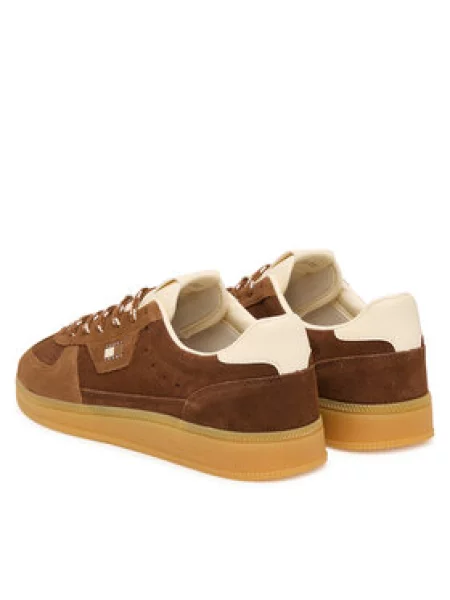 Tenisice Tommy Jeans Mu The Greenwich Edge Suede smeđa