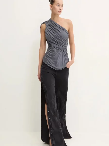 Y/Project jeansy EVERGREEN HOOK AND EYE SLIM JEANS high waist