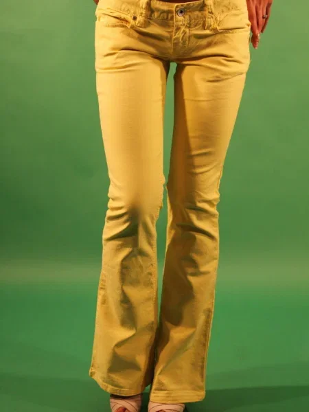 Pantaloni Gaudi galben