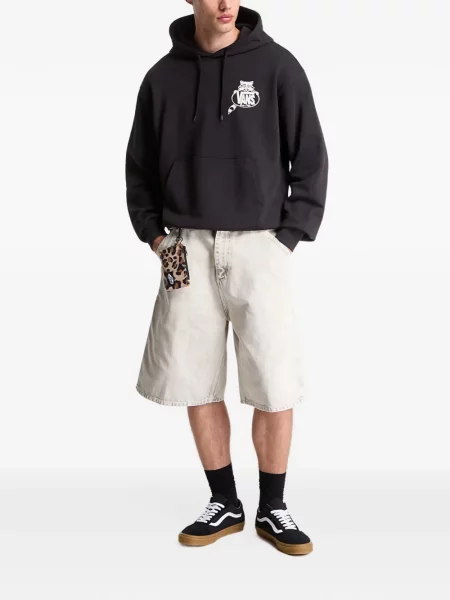 Hanorac cu glugă Vans cu imagine cu cordon negru