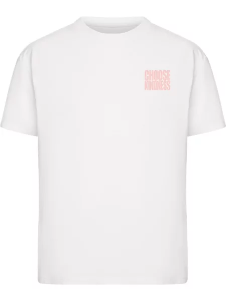 Miss Tee Tricou Choose Kindness Roses rosé alb