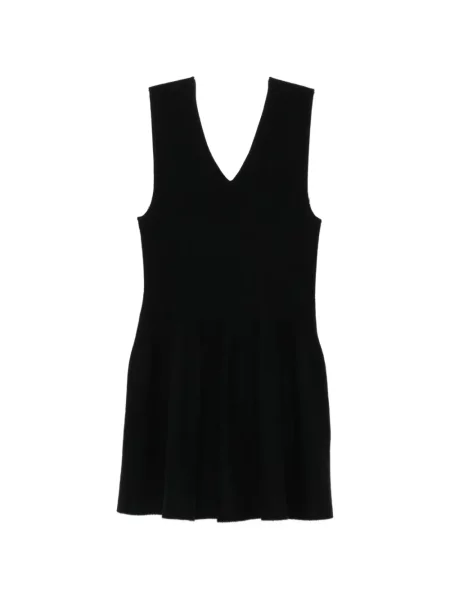 Rochie mini Lisa Yang cu decolteu în V negru
