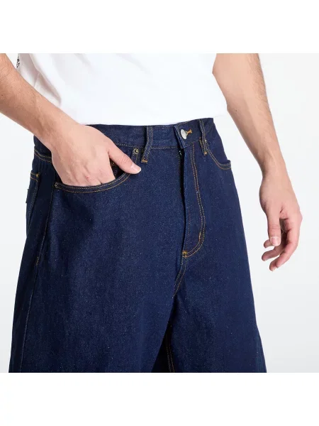 Szorty jeansowe Obey Clothing niebieskie