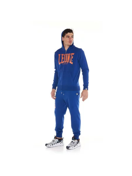 Fleece fleece melegítő felső Leone 1947 kék