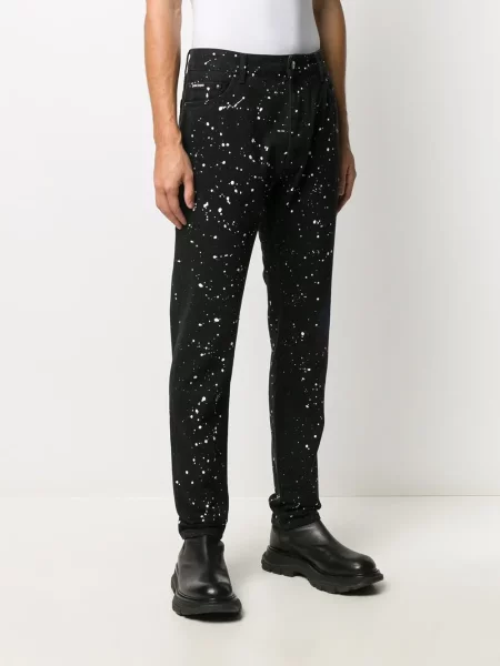 Blugi Palm Angels cu imagine negru