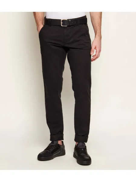 Tommy Jeans Chino nadrág Scanton fekete