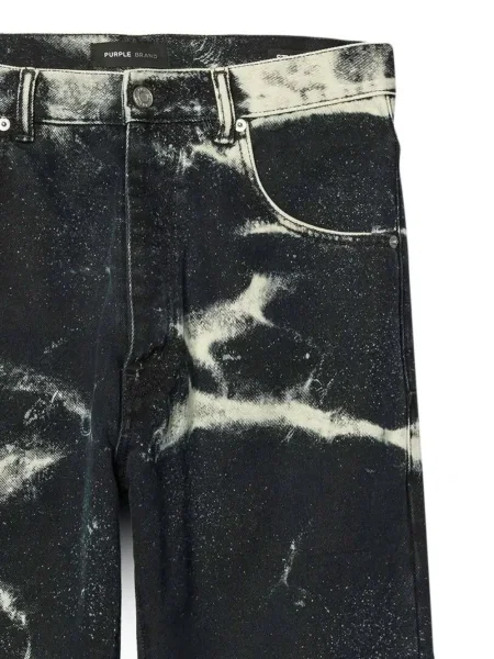Szerokie jeansy Purple Brand czarne