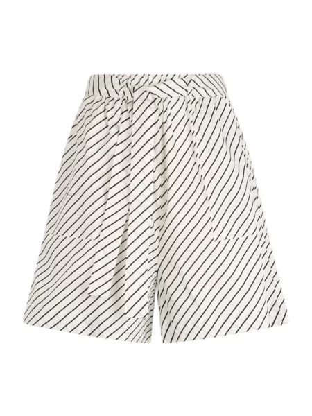 Wielobarwność bermudy Liu Jo w paski z wysoką talią