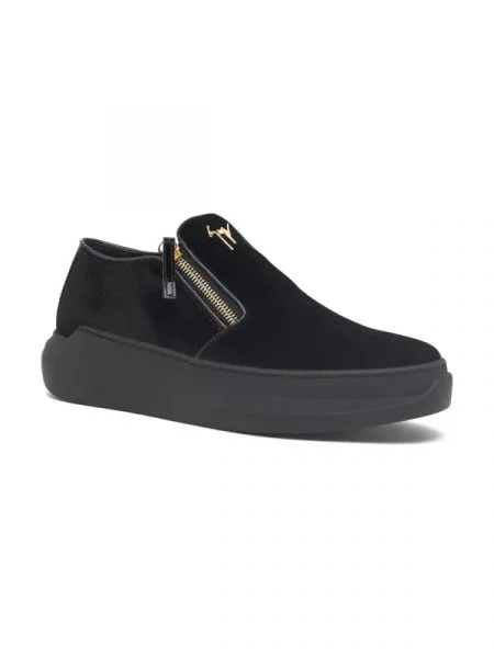 Giuseppe Zanotti Bőr slip on cipő fekete