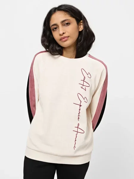 Велюровый свитшот Ea7 розовый